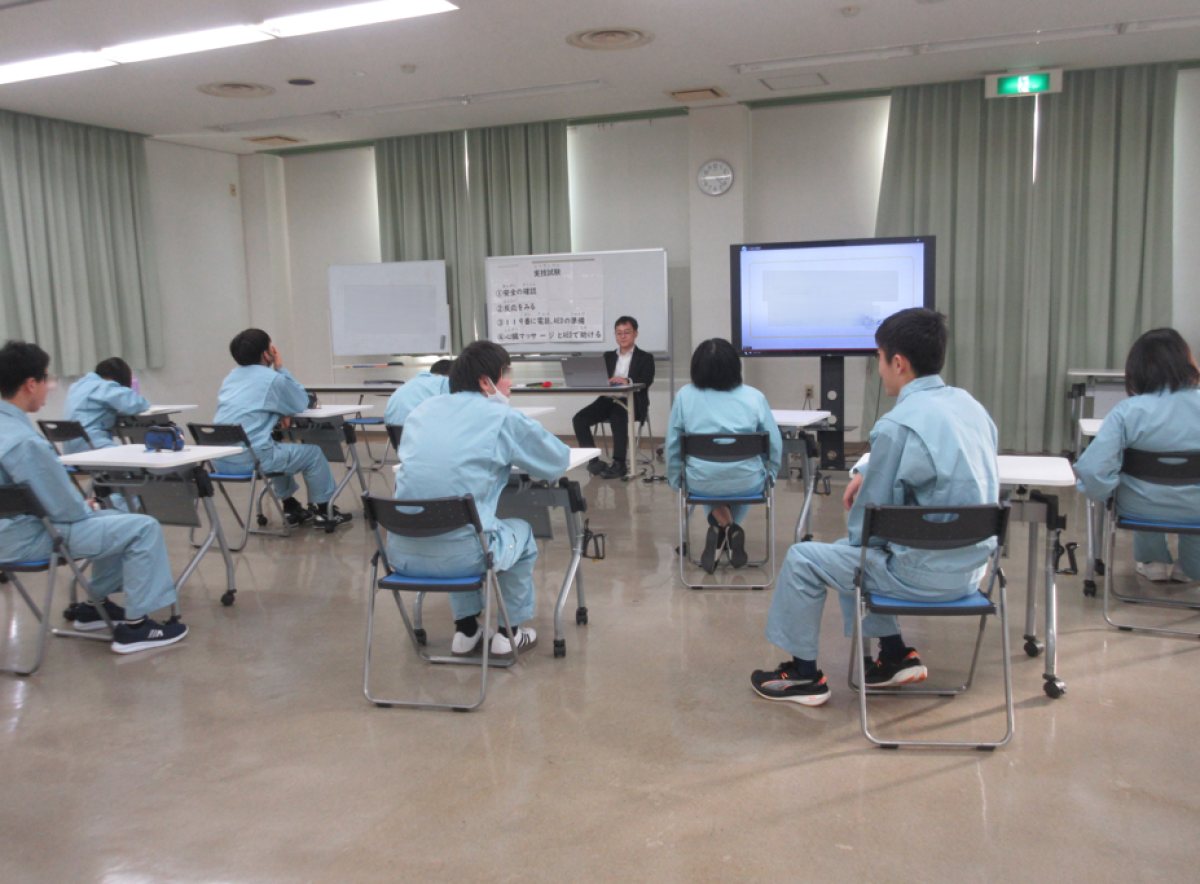 普通救命講習に取り組みました